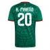 Maillot de foot Mexique Henry Martin #20 Domicile vêtements Monde 2026 Manches Courtes